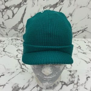 Men's Kangol Sliced Peak Teal Casual Beanies NWT