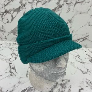 Men's Kangol Sliced Peak Teal Casual Beanies NWT