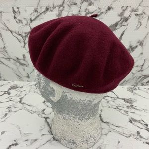 Men's Kangol Anglobasque Burgundy Wool Beret Hats NWT