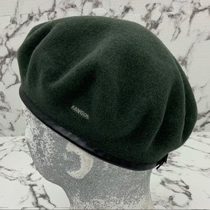 Men's kangol Wool Monty Moss Green Beret Hat NWT