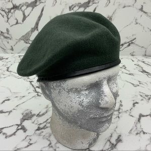 Men's kangol Wool Monty Moss Green Beret Hat NWT