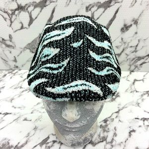 Men's Kangol Wave Camo 507 Black | Lt Aqua | White Casual Hat NWT