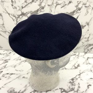 Men's Kangol Wool Monty Navy Beret Hat NWT