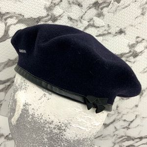 Men's Kangol Wool Monty Navy Beret Hat NWT