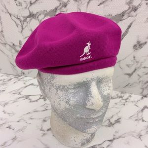 Men's Kangol Bamboo Jax Beret Hot Pink Casual Hats NWT