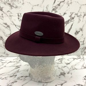 Men's Kangol Burgundy Lite felt Barclay Trilby Hat NWT