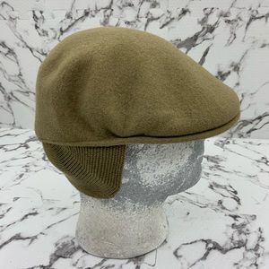 Men's Kangol Tan Earlap Wool 504 Hat NWT