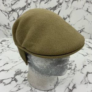 Men's Kangol Tan Earlap Wool 504 Hat NWT