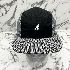 Men's Kangol Sport 5 Panel Black | White Baseball Casual Caps NWT