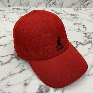 Men's Kangol Tropic Ventair Spacecap Red Casual Caps NWT