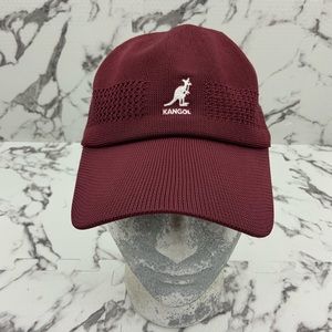 Men's Kangol Tropic Ventair Spacecap Burgundy Baseball Casual Caps NWT