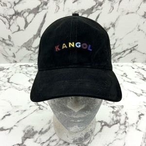 Men's Kangol Color Text Black Baseball Casual Caps NWT