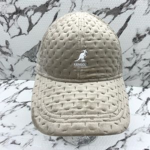 Men's Kangol Dash Quilted Long Bill BB Natural Baseball Casual Caps NWT