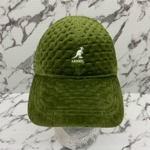 Men's Kangol Dash Quilted Long Bill BB Green Baseball Casual Caps NWT