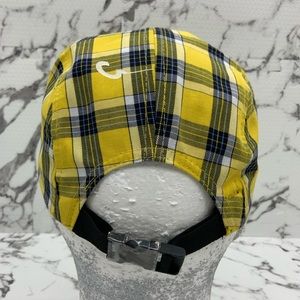 Men's Kangol Summer Plaid 5 Panel Black | Yellow | White Baseball Casual Caps NWT