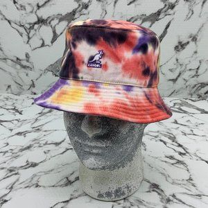 Men's Kangol Tie Dye Purple | Black | White | Yellow | Pink Casual Bucket Hats NWT