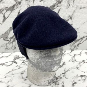 Men's Kangol Navy Earlap Wool 504 Hat NWT