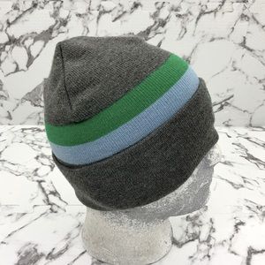 Men's Kangol Grey | Sky Blue | Lime Green Dual Striped Beanie NWT