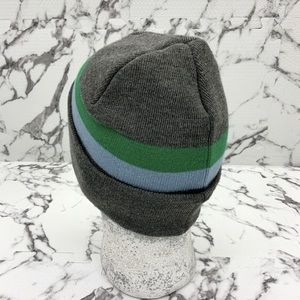 Men's Kangol Grey | Sky Blue | Lime Green Dual Striped Beanie NWT