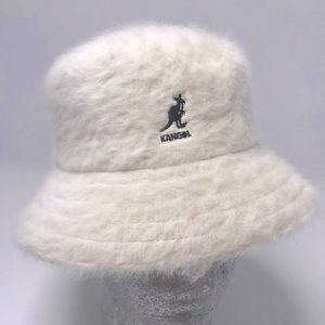 Men's Kangol Lahinch Furgora White Casual Bucket Hats NWT