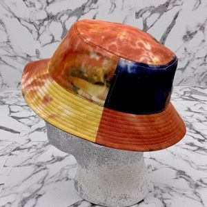 Men's Kangol Orange | Navy | Yellow | White Tie Dye Bucket Hat NWT