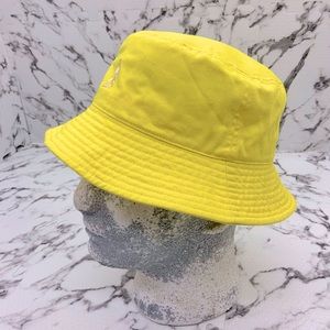 Men's Kangol Canary Yellow Washed Bucket Hat NWT