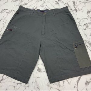 Men's Phat Farm Dark Grey Casual Cargo Shorts NWT