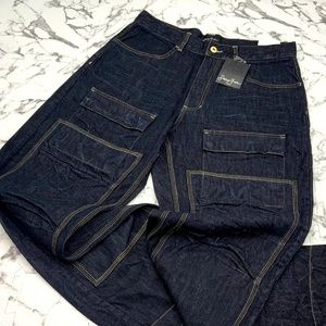 Men's Sean John Dark Blue Denim Pants NWT