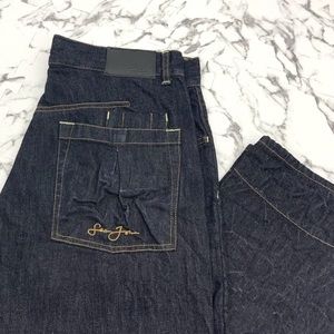 Men's Sean John Dark Blue Denim Pants NWT