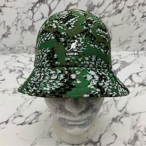 Men's Kangol Carnival Green | White | Black | Olive Casual Bucket NWT