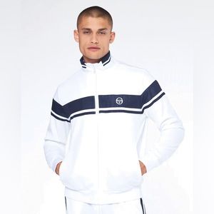 Men’s Sergio Tacchini White | Navy Mesh Casual Tracksuit NWT