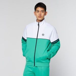 Men’s Sergio Tacchini White | Green | Navy Casual Tracksuit NWT