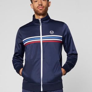 Men’s Sergio Tacchini Navy | White | Blue | Red Striped Casual Tracksuit NWT