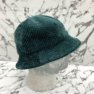 Men's Kangol Velour Slub Green | White Casual Bucket Hat NWT