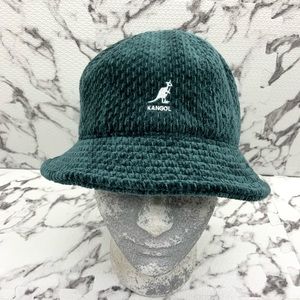 Men's Kangol Velour Slub Green | White Casual Bucket Hat NWT