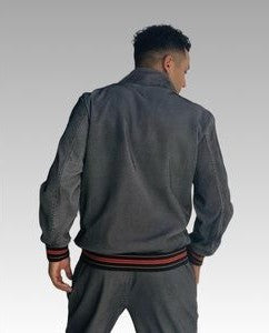 Men's Manzini Dk Grey | Black | Red Mesh Casual Tracksuit Outfits Sets NWT