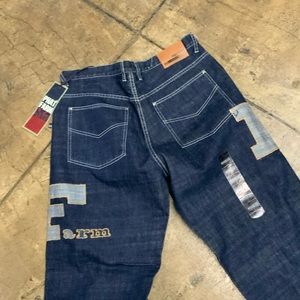 Men's Phat Farm Dark Blue Denim Pants NWT