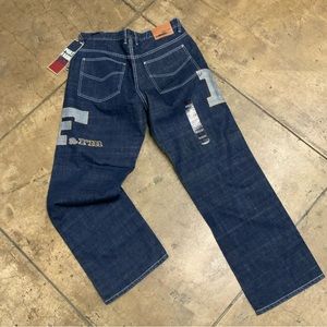 Men's Phat Farm Dark Blue Denim Pants NWT