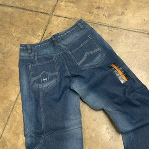 Men's Phat Farm Dk Blue Sandblast Denim Pants NWT