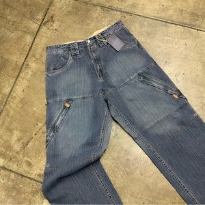 Men's Phat Farm Dirty Vintage Indigo Denim Pants NWT