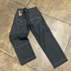 Men's Phat Farm Raw Black Denim Pants NWT