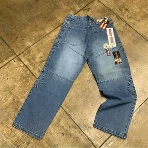 Men's Phat Farm Mid Blue Sandblast Denim Pants NWT