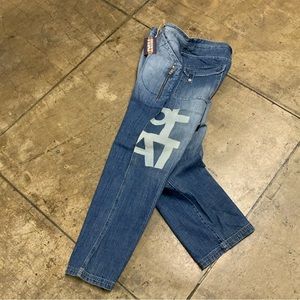 Men's Phat Farm Mid Blue Sandblast Denim Pants NWT