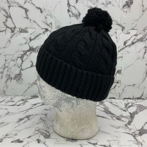 Men's Kangol Pom Pom Cuff Pull On Black Casual Beanies NWT