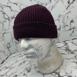 Men's Kangol Squad Fully Finished Pull On Plum Casual Beanies NWT