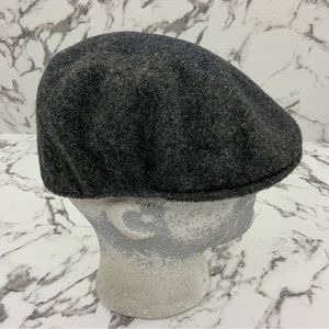 Men's Kangol Charcoal Grey Wool Mixed 504 Hat NWT