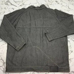 Men's Sean John Heather Grey Casual Denim Jacket NWT