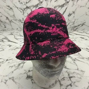 Men's Kangol Black | Hot Pink Airbrush Casual Bucket Hats NWT