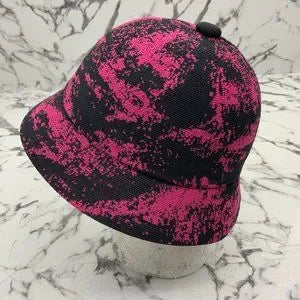 Men's Kangol Black | Hot Pink Airbrush Casual Bucket Hats NWT