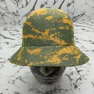 Men's Kangol Airbrush Olive Green | Warm Apricot Casual Bucket Hat NWT